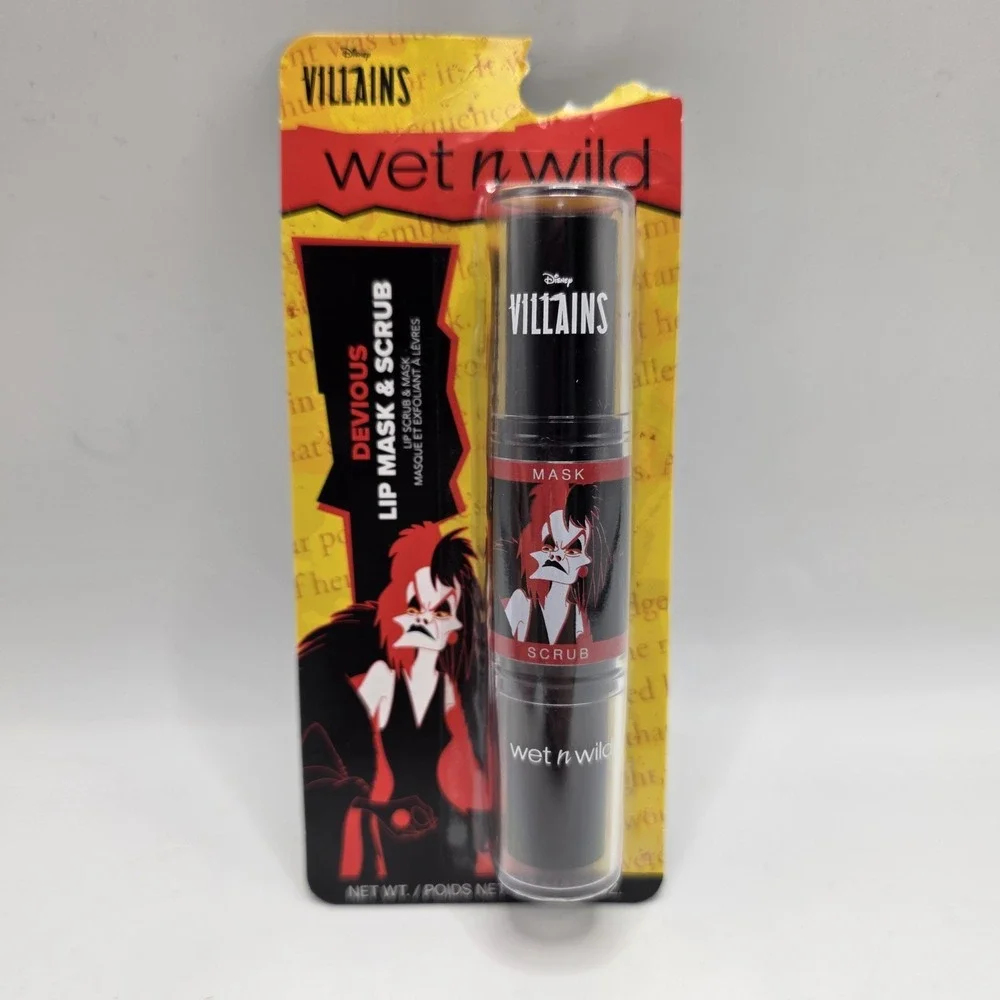 Wet n Wild Disney Villains Cruella Lip Scrub & Mask Duo‎ New